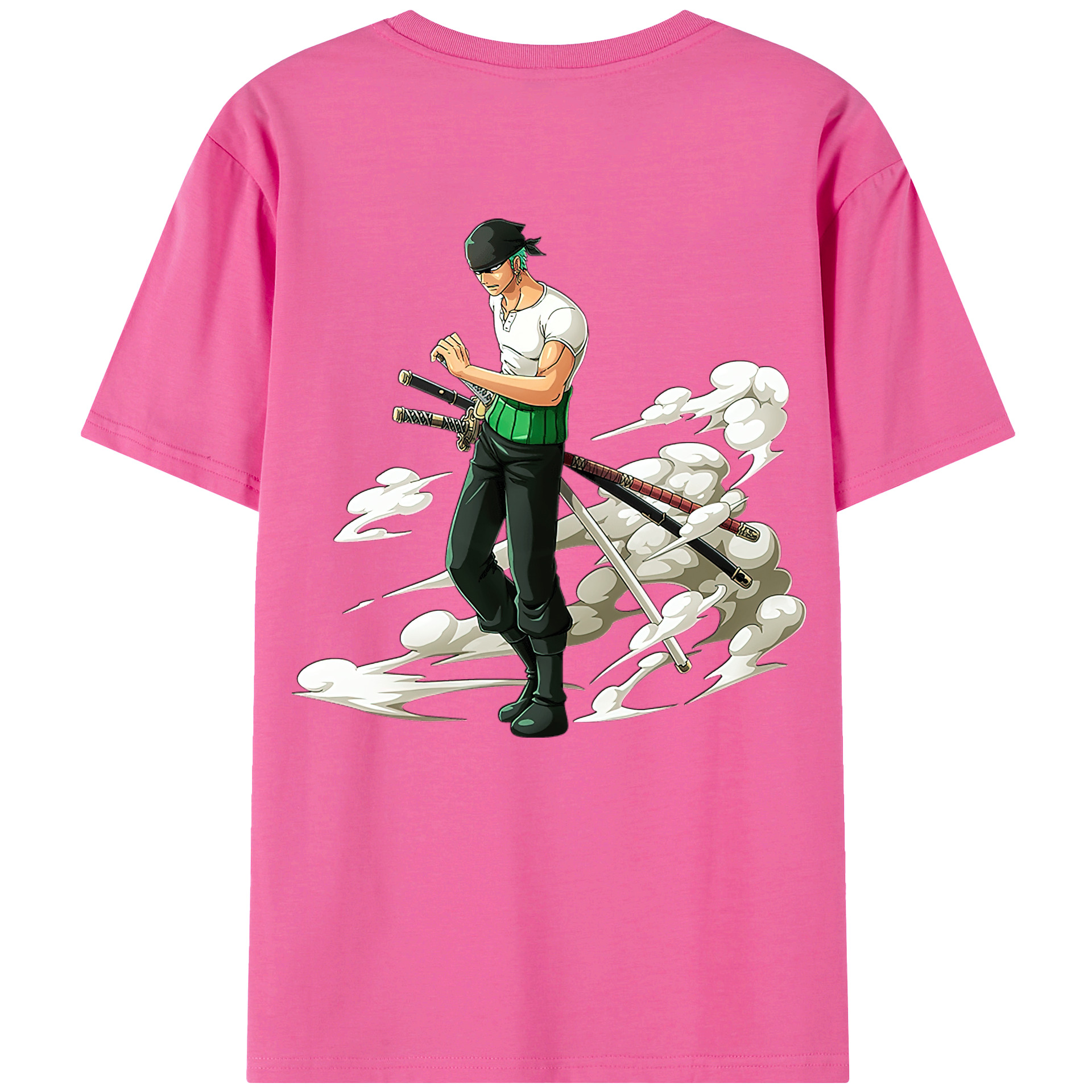 ワンピース ロロノア・ゾロ ONE PIECE Roronoa Zoro レディース半袖Tシャツ(バックプリント)